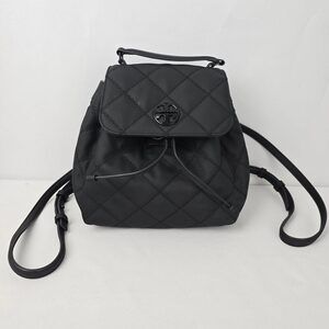 Tory Burch Willa Matte Black Backpack